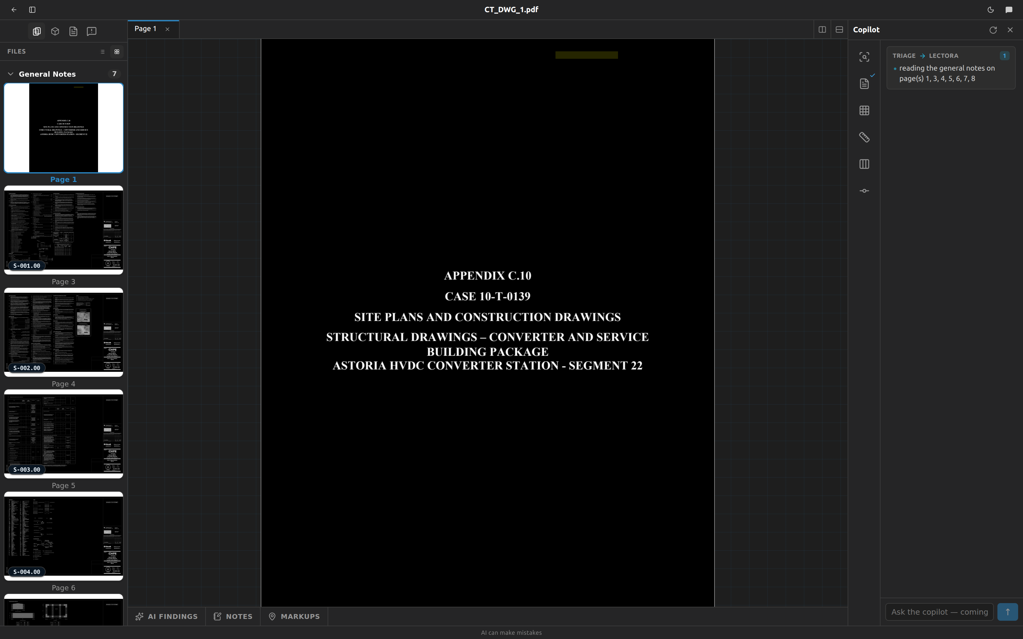 The Files panel with pages grouped by classification